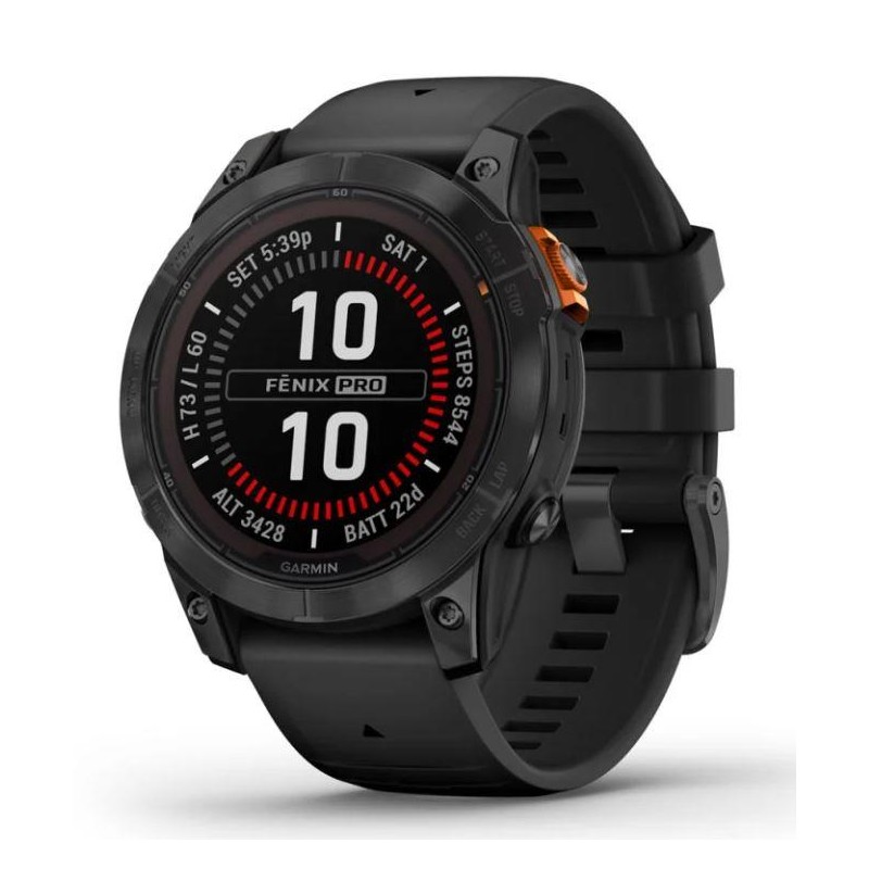 SMARTWATCH FENIX 7 PRO SOLAR/BLACK 010-02777-01 GARMIN