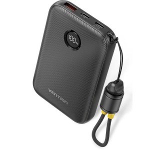 POWER BANK USB 10000MAH 22.5W/BLACK FKAB0-C VENTION