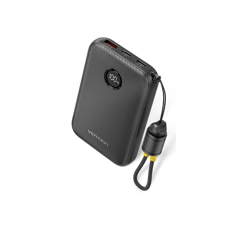 POWER BANK USB 10000MAH 22.5W/BLACK FKAB0-C VENTION