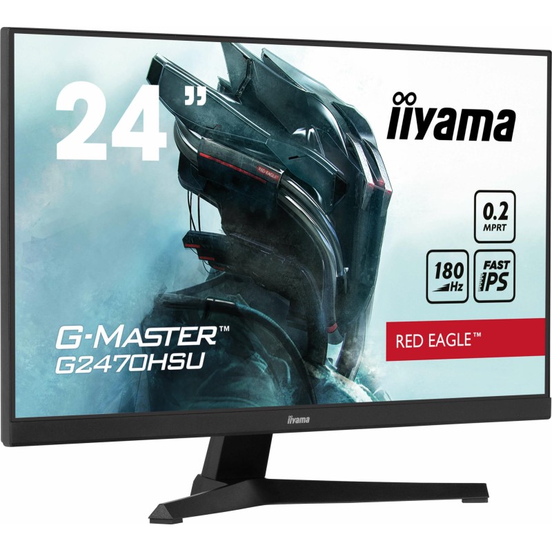 LCD Monitor|IIYAMA|G2470HSU-B6|24"|Panel IPS|1920x1080|16:9|180Hz|Matte|0.2 ms|Speakers|Colour Black|G2470HSU-B6
