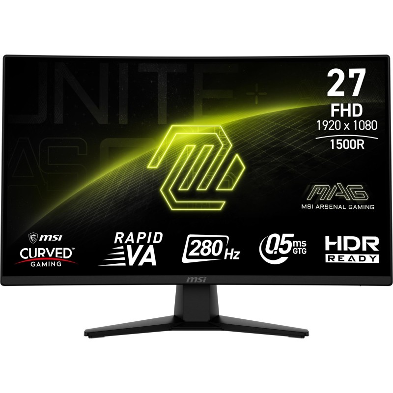 LCD Monitor|MSI|MAG 274CXF|27"|Gaming/Curved|Tilt|Matte|Panel VA|1920x1080|16:9|280 Hz|0.5 ms|Colour Black|MAG274CXF