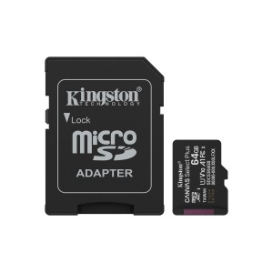 MEMORY MICRO SDXC 64GB UHS-I/W/ADAPTER SDCS3/64GB KINGSTON
