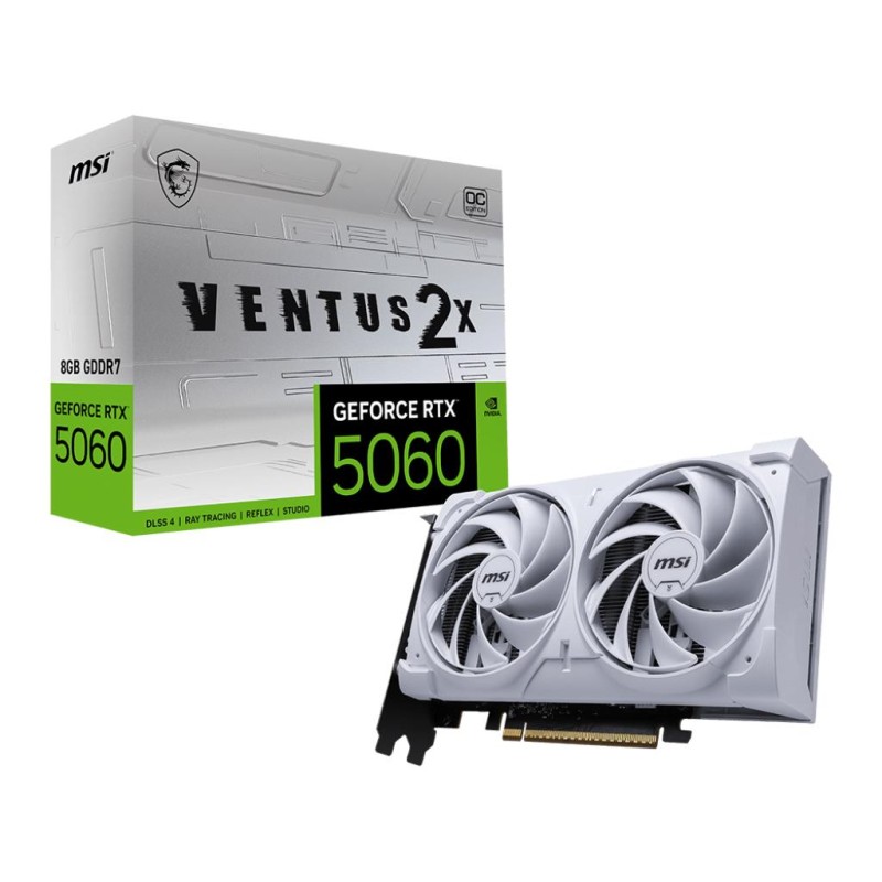 VGA PCIE16 RTX5060 8GB GDDR7/RTX5060 8G VENTUS 2X OC WH MSI