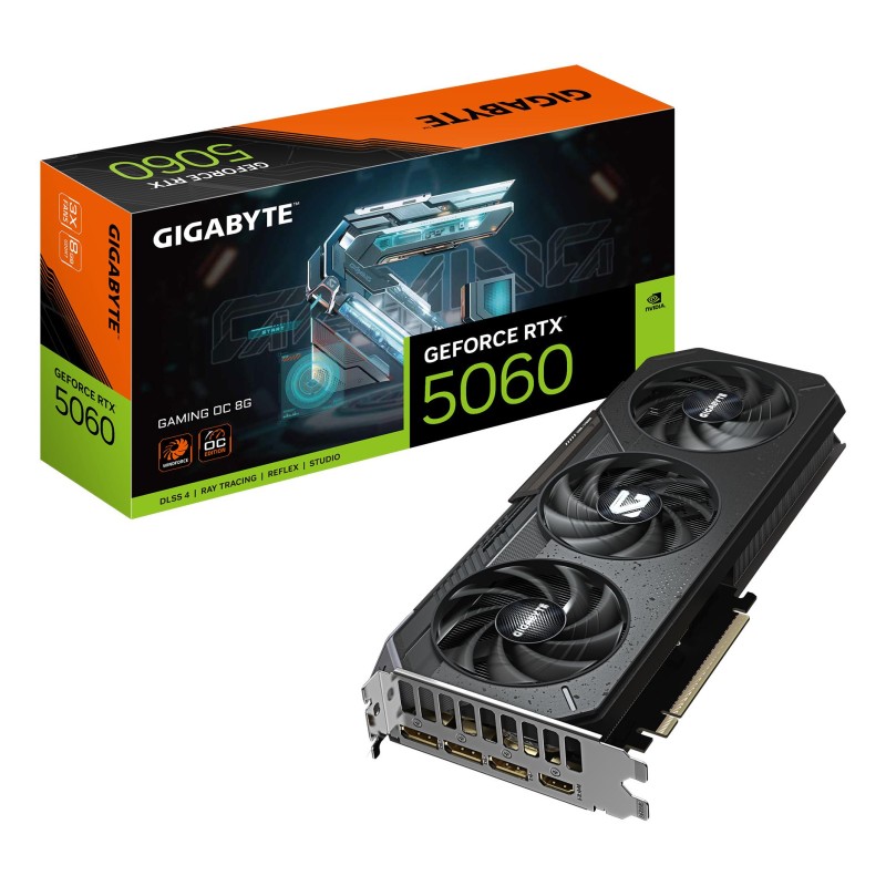 Graphics Card|GIGABYTE|NVIDIA|GeForce RTX 5060|2595 MHz|8 GB|GDDR7|128 bit|PCI Express 5.0|Active|GV-N5060GAMINGOC-8GD