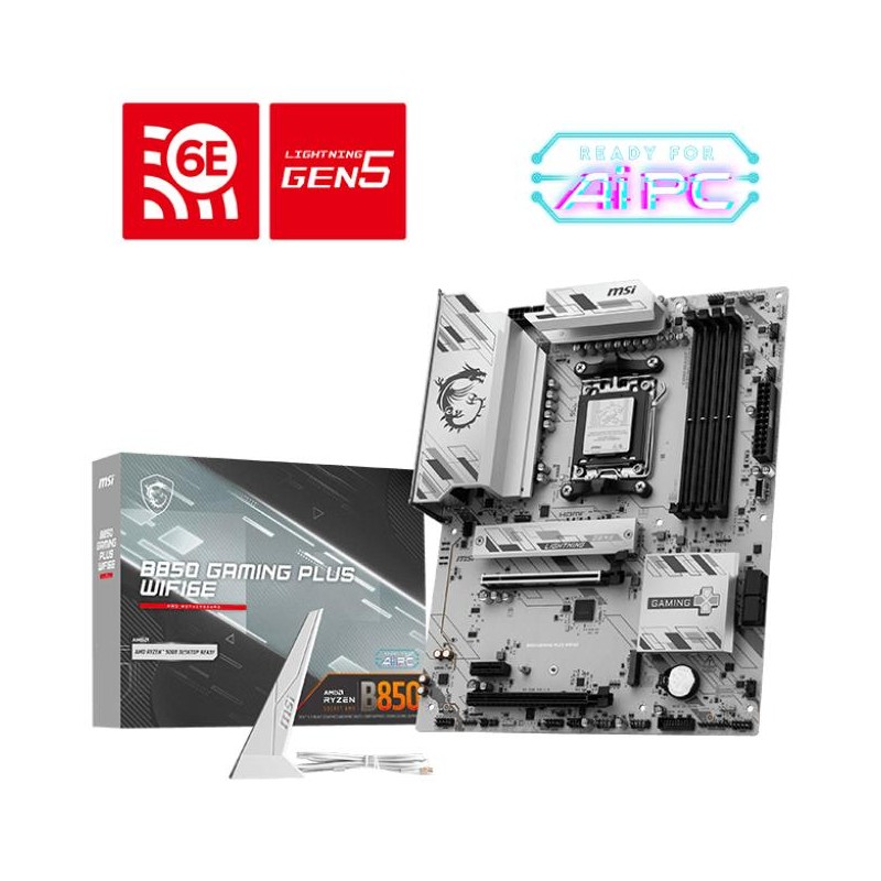 Mainboard|MSI|AMD B850|SAM5|ATX|Memory DDR5|Memory slots 4|B850GAMINGPLUSWIFI6E