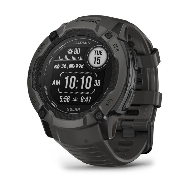 SMARTWATCH INSTINCT 2X SOLAR/GRAPHITE 010-02805-00 GARMIN