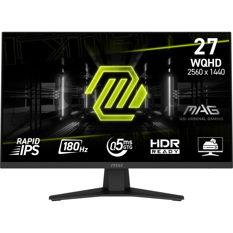 LCD Monitor|MSI|MAG 274QF|27"|Gaming|Matte|Panel IPS|2560x1440|16:9|180Hz|0.5 ms|Colour Black|MAG274QF