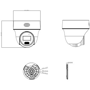 PTZ IP-KAAMERA VÄLISTINGIMUSTESSE IPC-PT1239H-PV-0280B Smart Dual Light Active Deterrence - 1080p 2.8 mm DAHUA