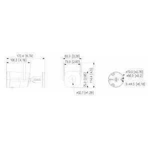 IP CAMERA IPC-HFW1339DTK1-SAW-IL-0280B Wi-Fi 6 Smart Dual Light - 3 Mpx 2.8 mm DAHUA