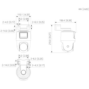 PT OUTDOOR IP CAMERA IPC-PTS2249B-E2-S-PV-LED-0360B-PRO WizColor Active Deterrence - 1080p 3.6 mm DAHUA