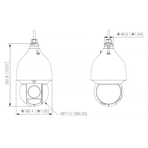 IP SPEED DOME CAMERA SD5A245GB-HNR - 1080p 3.95 ... 177.75 mm DAHUA