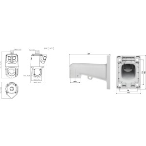IP SPEED DOME CAMERA TiOC Smart Dual Light 4 Mpx 5...125 mm + 8 Mpx PANORAMIC, DAHUA
