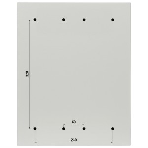 HERMETIC HANGING RACK CABINET R10-6U/230/L EPRADO