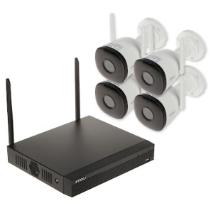 SURVEILLANCE KIT KIT/NVR1104HS-W-S2/4-F22 Wi-Fi, 4 CHANNELS HDD 1TB - 1080p 2.8 mm IMOU