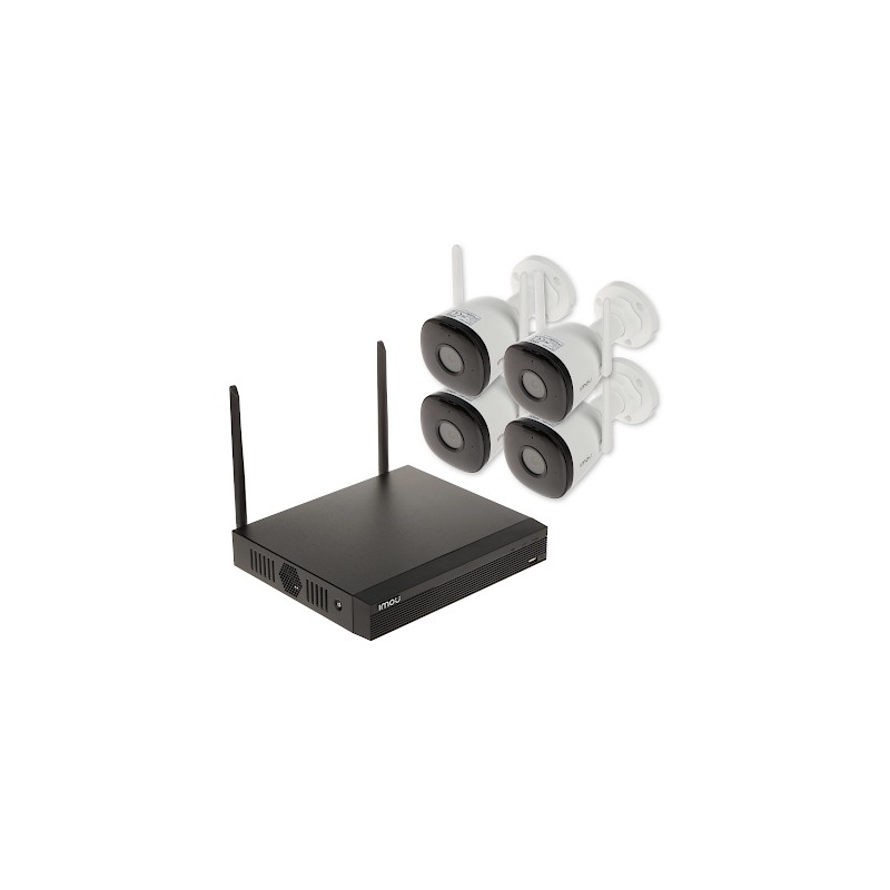 VALVEKAAMERA KOMPLEKT KIT/NVR1104HS-W-S2/4-F22 Wi-Fi, 4 KANALIT HDD 1TB - 1080p 2.8 mm IMOU