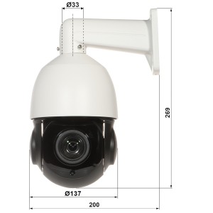 PTZ OUTDOOR IP CAMERA OMEGA-23P18-8 - 1080p 5.35 ... 96.3 mm