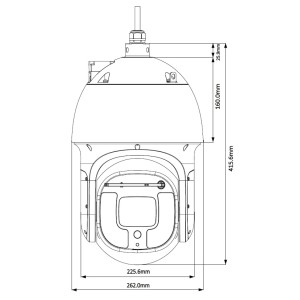 IP SPEED DOME CAMERA - 4 Mpx, 5.6 ... 223 mm DAHUA