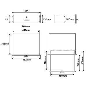 DRAWER RAS-R3 TO RACK CABINET PULSAR