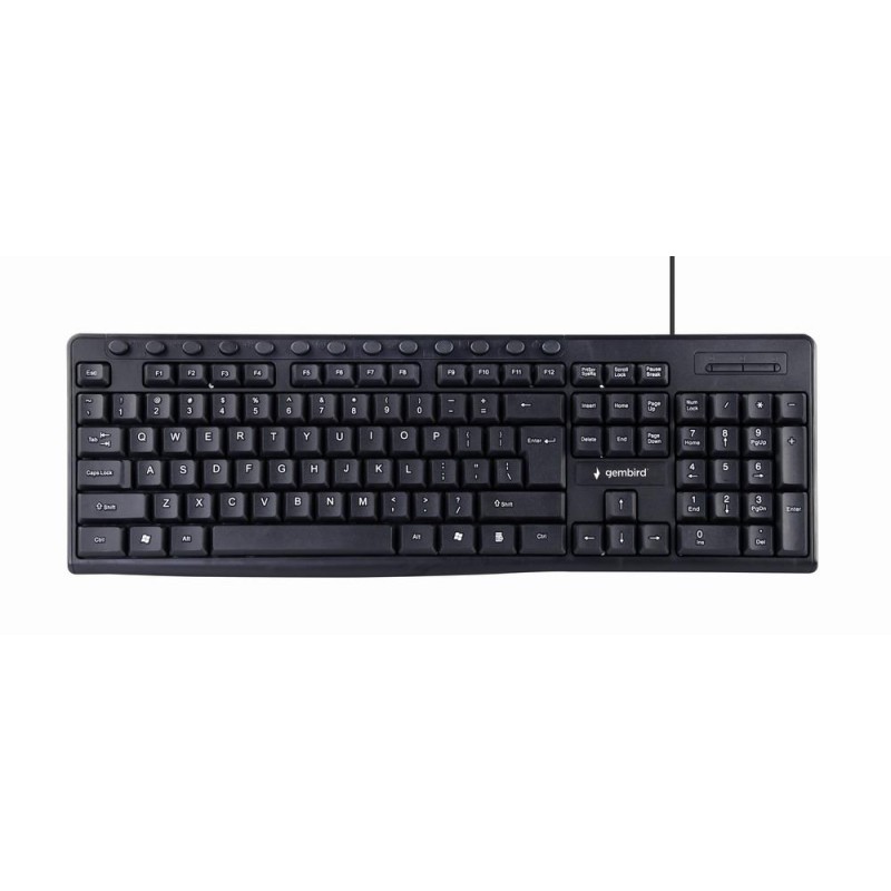 KEYBOARD MULTIMEDIA USB ENG/BLACK KB-UM-107 GEMBIRD