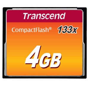 MEMORY COMPACT FLASH 4GB/SLC TS4GCF133 TRANSCEND