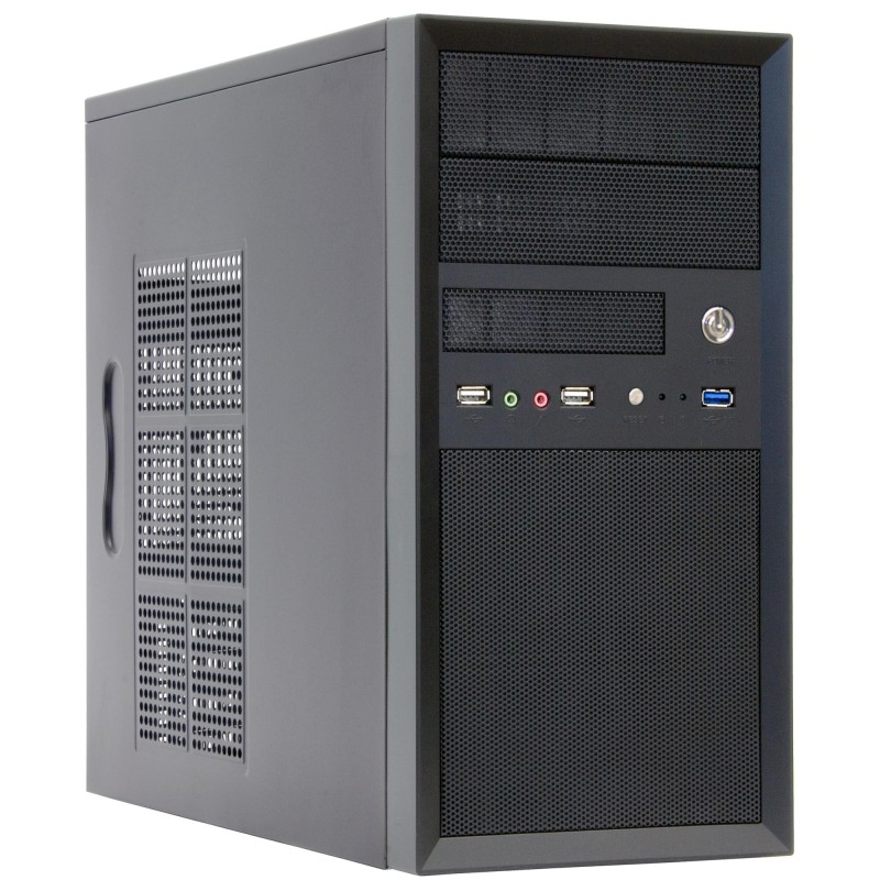 Case|CHIEFTEC|MiniTower|MicroATX|Colour Black|CT-01B-OP