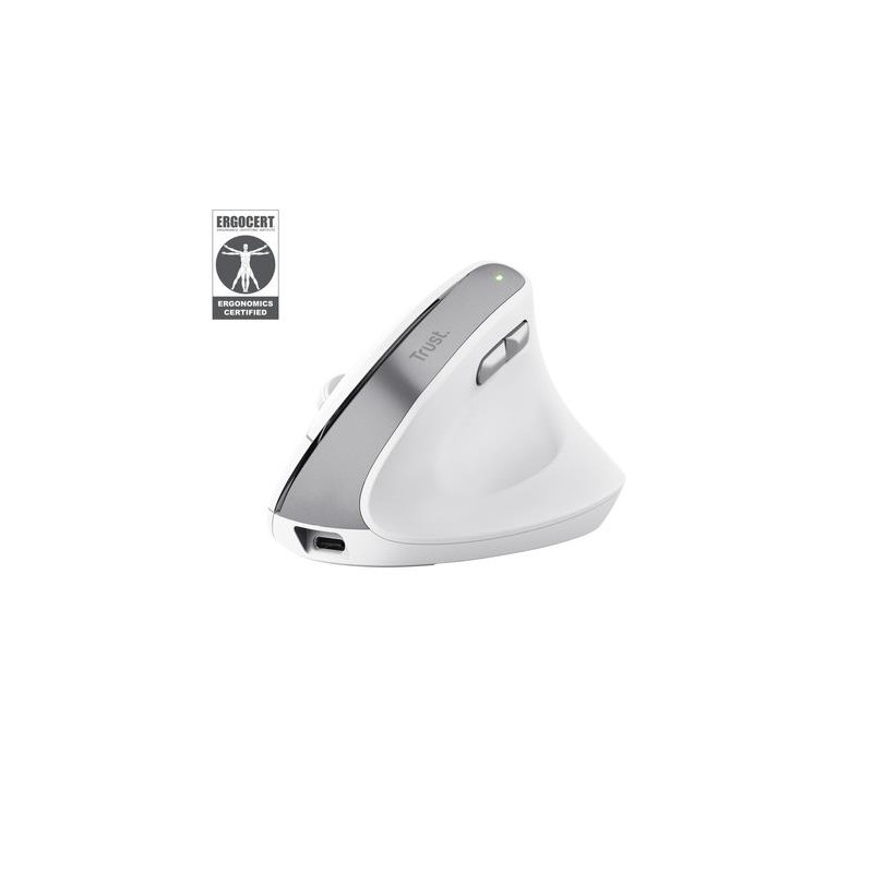 MOUSE USB OPTICAL WRL BAYO II/ERGO WHT 25398 TRUST