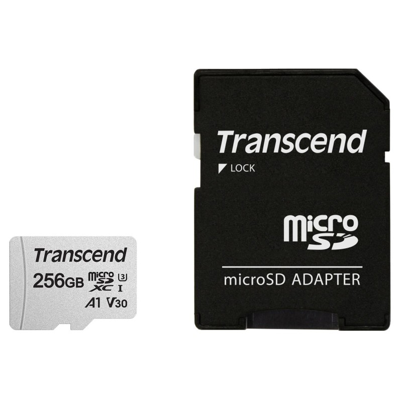MEMORY MICRO SDXC 256GB W/ADAP/C10 TS256GUSD300S-A TRANSCEND