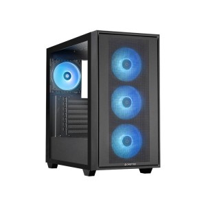 Case|CHIEFTEC|HUNTER 3|MidiTower|Case product features Transparent panel|Not included|ATX|EATX|MicroATX|MiniITX|Colour Black|GS-