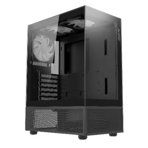 Case|ADATA|INVADER X MINI|MidiTower|Case product features Transparent panel|ATX|MicroATX|MiniITX|Colour Black|INVADERXMINIMT-BKC