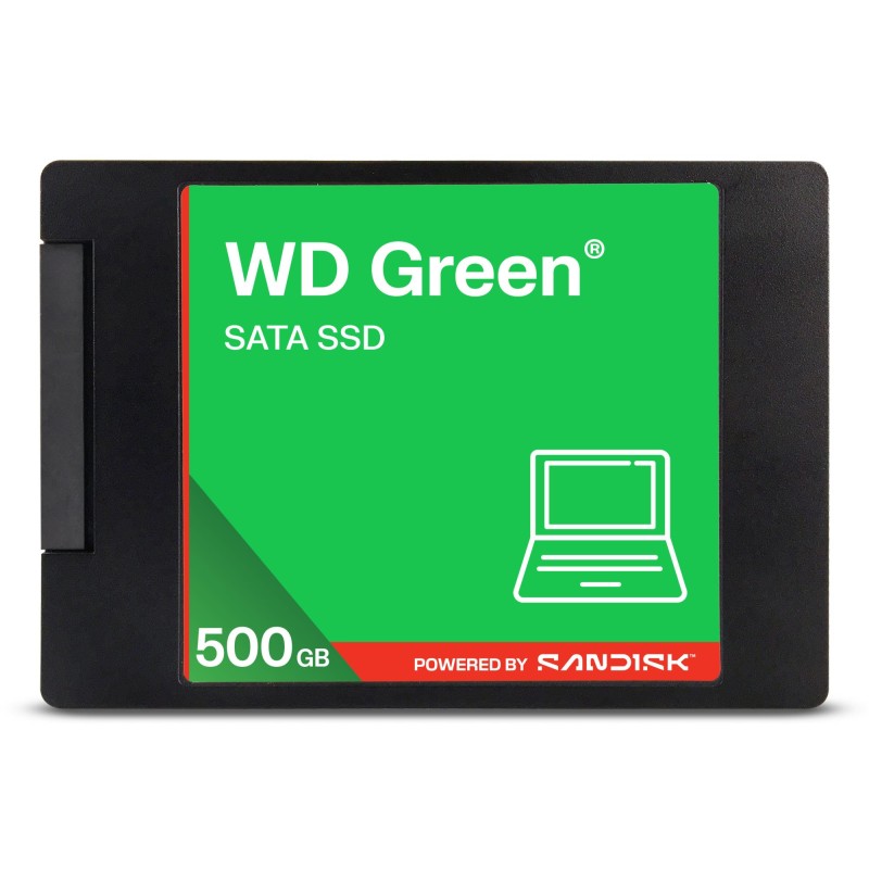 SSD|SANDISK|Green|POWERED BY SANDISK|500GB|3D NAND|Read speed 545 MBytes/sec|2,5"|MTBF 2000000 hours|WDS500G5G0A