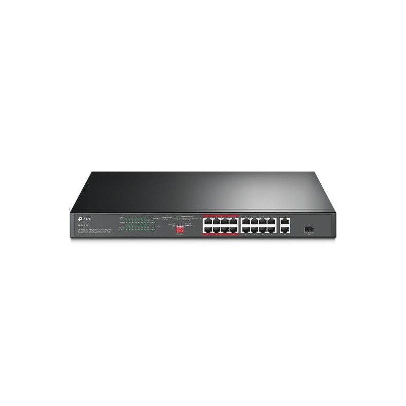 Switch|TP-LINK|Desktop/pedestal|16x10Base-T / 100Base-TX|PoE+ ports 16|TL-SL1218P