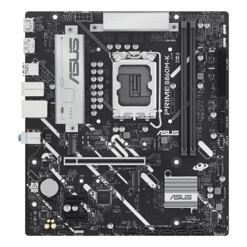 Mainboard|ASUS|Intel B860 Express|LGA1851|Micro-ATX|Memory DDR5|Memory slots 2|2xPCI-Express 4.0 1x|1xPCI-Express 4.0 16x|2xM.2|