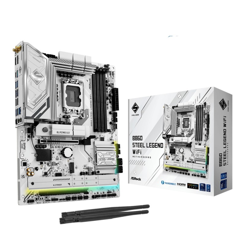 Mainboard|ASROCK|Intel B860 Express|LGA1851|ATX|Memory DDR5|Memory slots 4|1xPCI-Express 4.0 16x|1xPCI-Express 5.0 16x|1xM.2|1xH