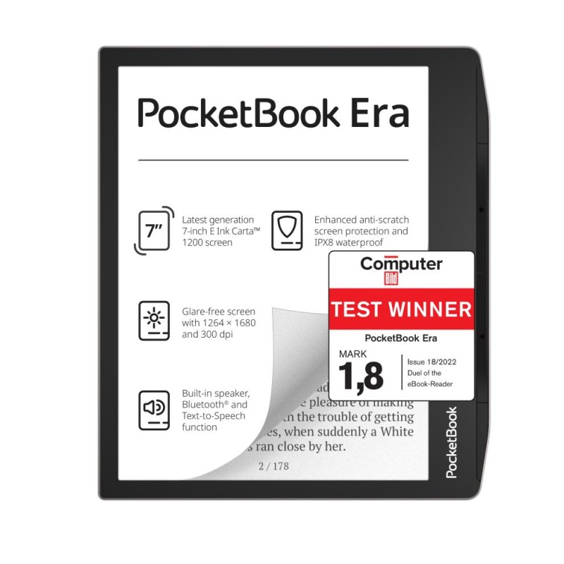 E-Reader|POCKETBOOK|Era|7"|1264x1680|1xUSB-C|Bluetooth|Silver|PB700-U-16-WW