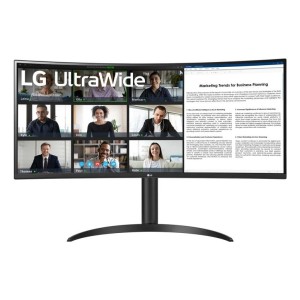 LCD Monitor|LG|34WR55QK-B|34"|Business/Curved/21 : 9|Panel VA|3440x1440|21:9|100Hz|5 ms|Height adjustable|Tilt|Colour Black|34WR