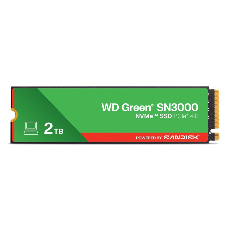 SSD|SANDISK|Green|POWERED BY SANDISK|2TB|M.2|NVMe|Write speed 4200 MBytes/sec|Read speed 5000 MBytes/sec|2.3mm|TBW 250 TB|WDS200