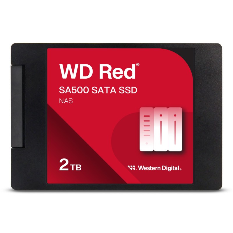 SSD|SANDISK|Red SA500|POWERED BY SANDISK|2TB|Write speed 520 MBytes/sec|Read speed 560 MBytes/sec|2,5"|TBW 500 TB|MTBF 1750000 h