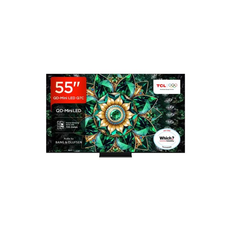 TV Set|TCL|55 "|4K Ultra HD|3840 x 2160 pixels|Flat|16:9|QD-Mini LED|55Q7C