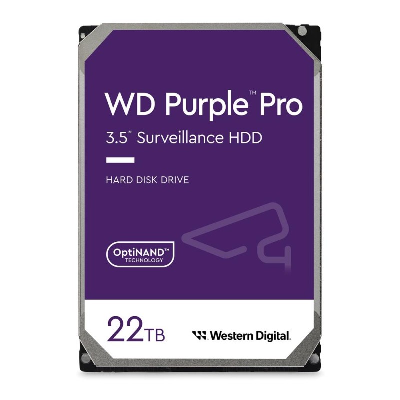 HDD|WESTERN DIGITAL|Purple Pro|22TB|512 MB|7200 rpm|3,5"|WD221PURP