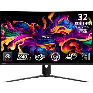 Monitor|MSI|MPG 321CURX QD-OLED|31.5"|Gaming/Curved/4K|Panel QD-OLED|3840x2160|16:9|240 Hz|0.03 ms|MPG321CURXQD-OLED