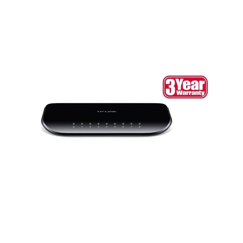 Switch|TP-LINK|8x10Base-T / 100Base-TX / 1000Base-T|TL-SG1008D