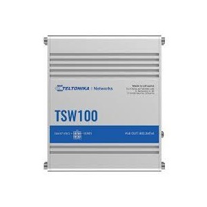 Switch|TELTONIKA|TSW100|5xRJ45|PoE+ ports 4|120 Watts|TSW100