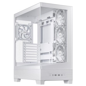 Case|ASUS|ASUS A31 PLUS Case|MidiTower|Case product features Transparent panel|ATX|BTX|MicroATX|MiniITX|Colour White|A31PLUSTGAR