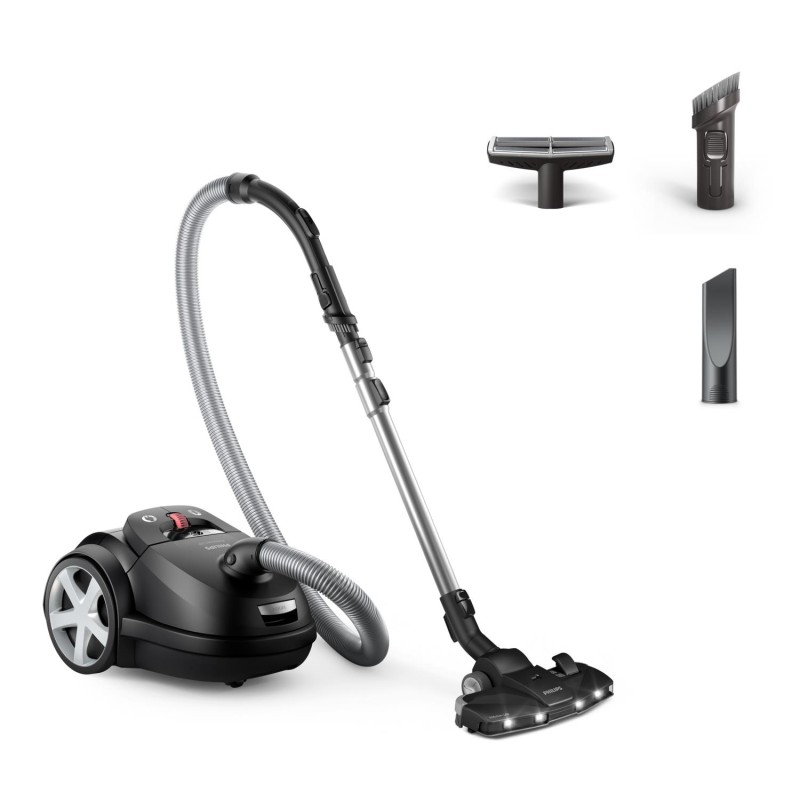 Vacuum Cleaner|PHILIPS|Bagged|900 Watts|Noise 75 dB|Black|Weight 5.3 kg|XD8122/10