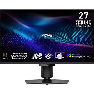 LCD Monitor|MSI|MAG 274UPDF E16M|27"|Gaming/Frameless/4K|Matte|Panel IPS|3840x2160|16:9|160Hz|0.5 ms|Colour Black|MAG274UPDFE16M