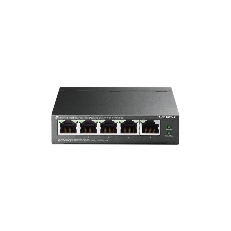 Switch|TP-LINK|5x10Base-T / 100Base-TX|PoE ports 4|TL-SF1005LP