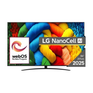 TV Set|LG|86"|4K/Smart|3840x2160|Wireless LAN|Bluetooth|webOS|Black|86NANO81A3A