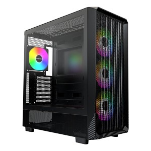 Case|MONTECH|X5|MidiTower|Case product features Transparent panel|Not included|Colour Black|X5(B)