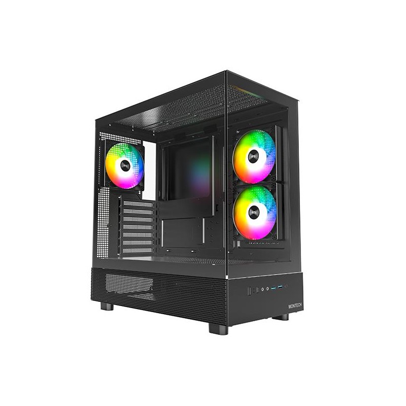 Case|MONTECH|XR|MidiTower|Not included|ATX|MicroATX|MiniITX|Colour Black|XR(B)