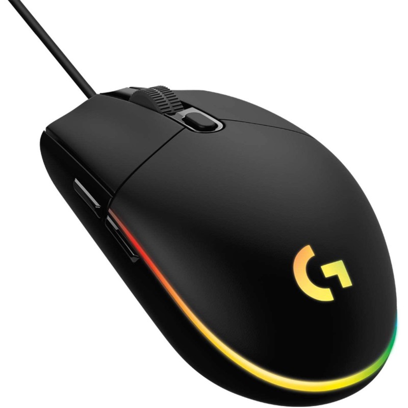 MOUSE USB OPTICAL G203/BLACK 910-005796 LOGITECH